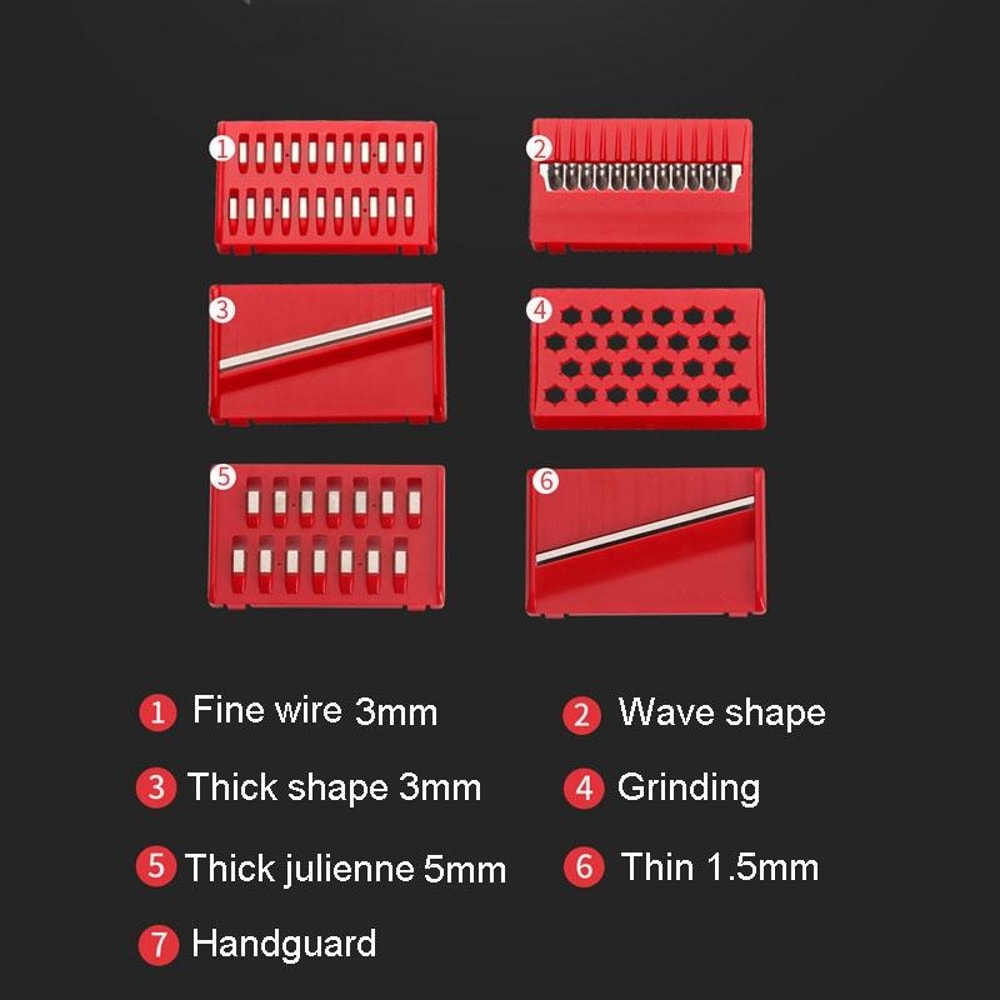 Multifunctional Vegetable Chopper Scrubbing Shredding Slicing Kitchen Utensil 1