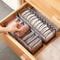 Drawer Organizer for Underwear Socks Foldable Closet Storage Box Set