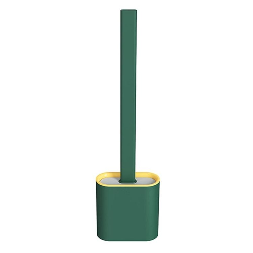 Long Handle TPR Toilet Brush Deep Gap Cleaning Bathroom Tool 0