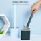 Long Handle TPR Toilet Brush Deep Gap Cleaning Bathroom Tool 7
