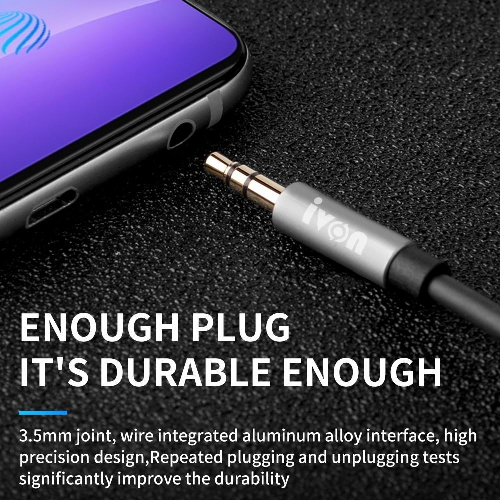 Premium 35mm AUX Audio Cable Gold Plated Male To Male Stereo Cord 6