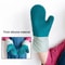 Thickened Silicone Heat Resistant Silicone Oven Mitts & Microwave Anti-Scald Insulated Kitchen Gloves