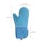 Thickened Silicone Heat Resistant Silicone Oven Mitts & Microwave Anti-Scald Insulated Kitchen Gloves