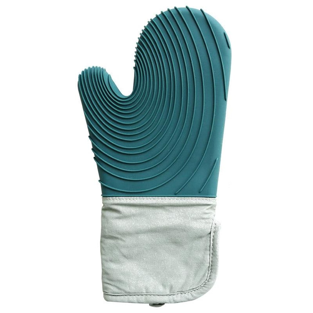 Thickened Silicone Heat Resistant Silicone Oven Mitts & Microwave Anti-Scald Insulated Kitchen Gloves