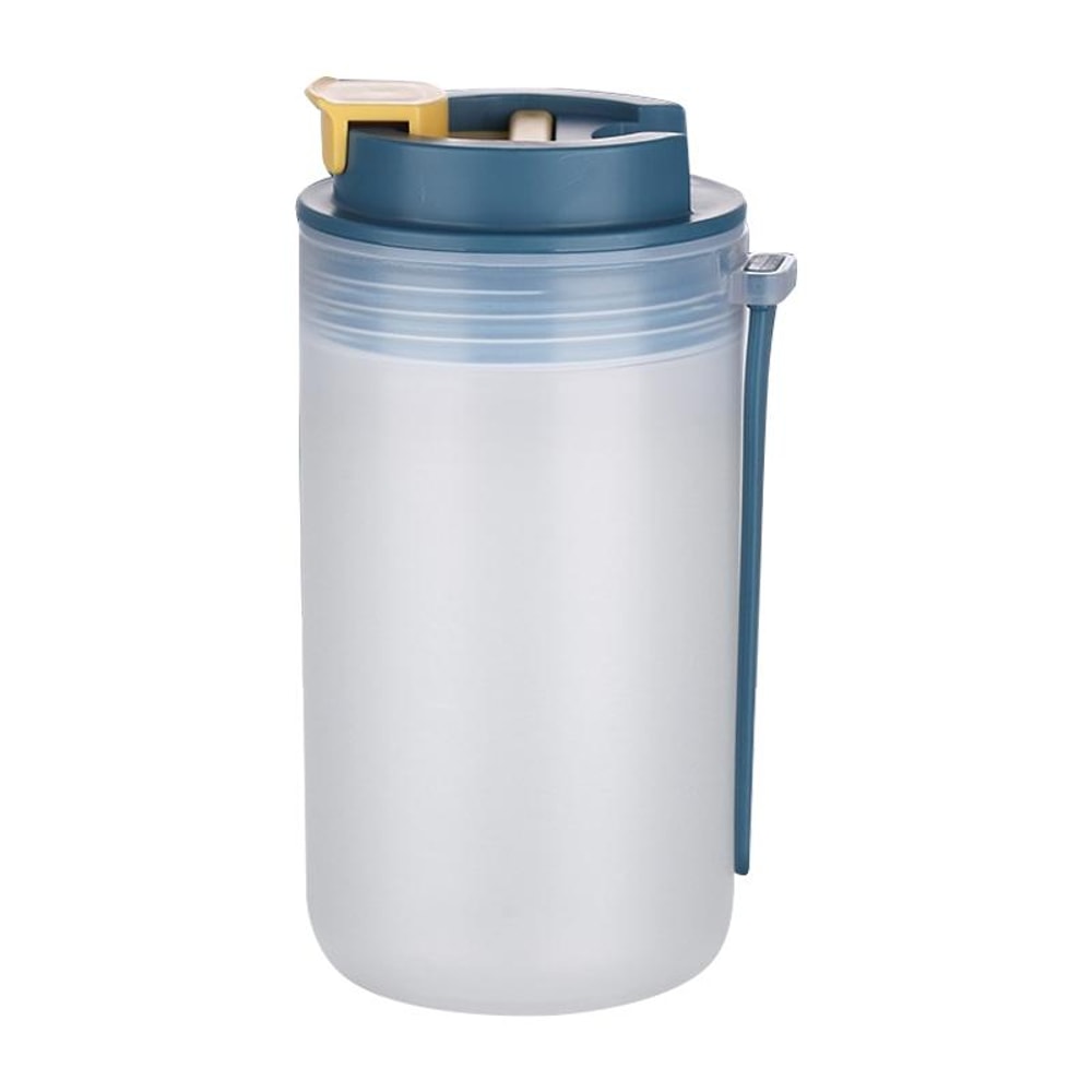 Portable Leakproof Kids Water Cup with Scale Silicone Handle Breakfast Drinking Cup