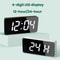 LED Mirror Alarm Clock With USBC Charging Battery Backup Digital Desk Clock 1