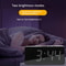 LED Mirror Alarm Clock With USBC Charging Battery Backup Digital Desk Clock 4