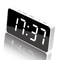 LED Mirror Alarm Clock With USBC Charging Battery Backup Digital Desk Clock 10