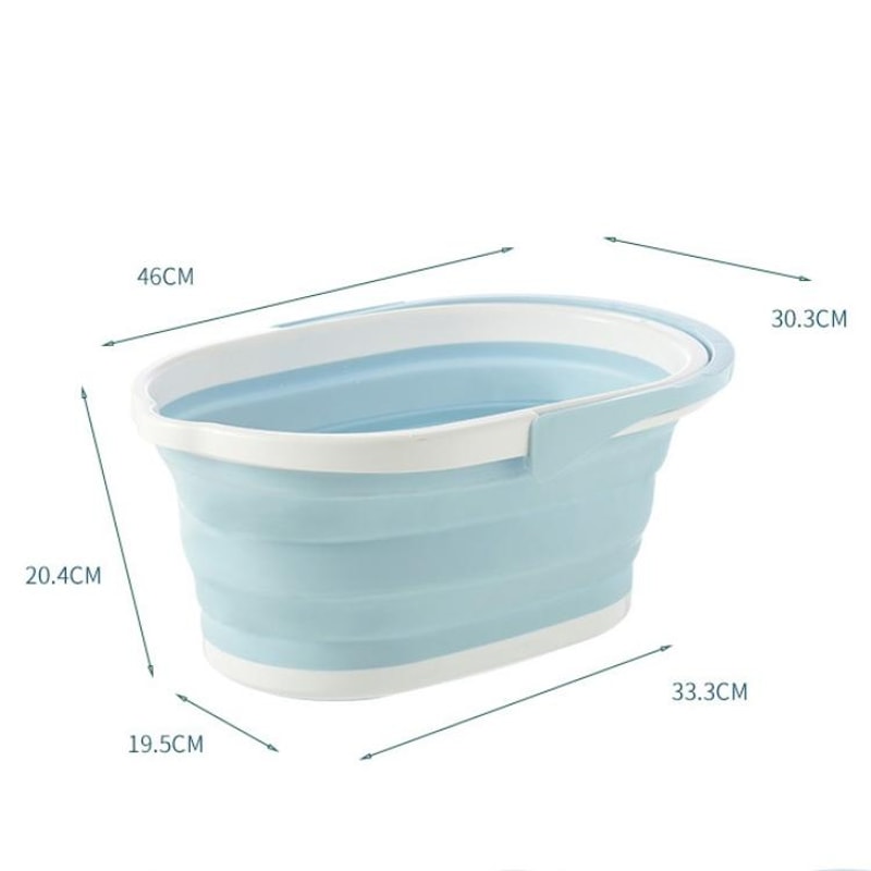 Foldable Rectangle Mop Cleaning Bucket Space Saving Durable Household Cleaning Bucket 11