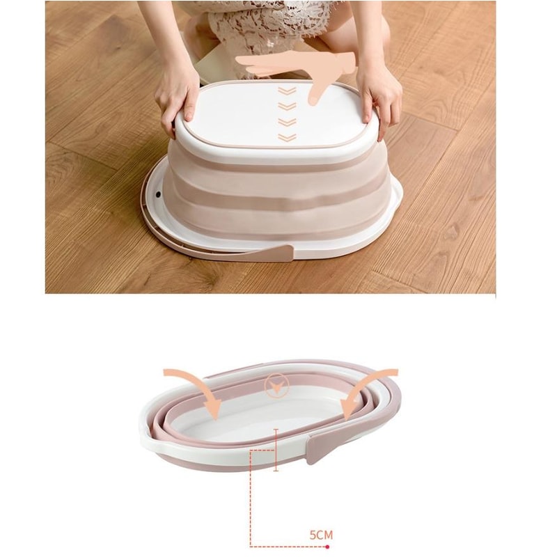 Foldable Rectangle Mop Cleaning Bucket Space Saving Durable Household Cleaning Bucket 10