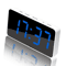 LED Mirror Alarm Clock With USBC Charging Battery Backup Digital Desk Clock 12