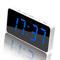 LED Mirror Alarm Clock With USBC Charging Battery Backup Digital Desk Clock 12