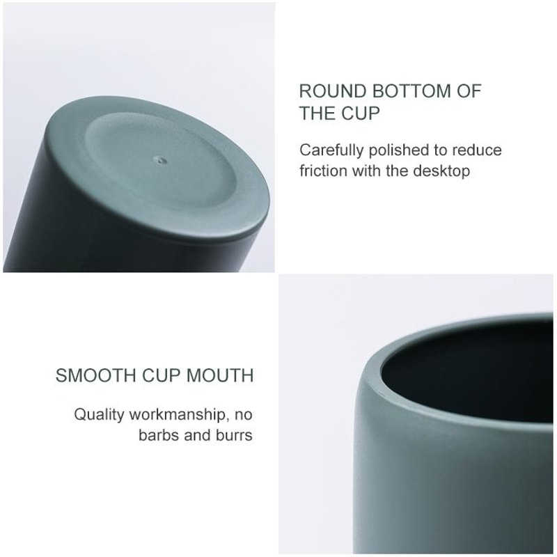 Portable Transparent Handle Mouthwash Cup Blue Bathroom Rinse Drinking Cup 3