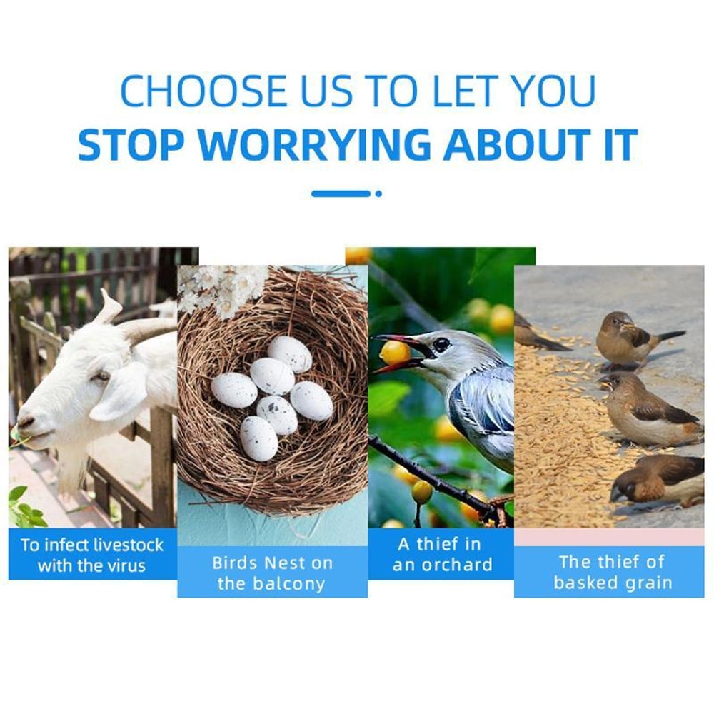 USB Rechargeable Ultrasonic Animal Repeller Outdoor Bird Deterrent Device 2