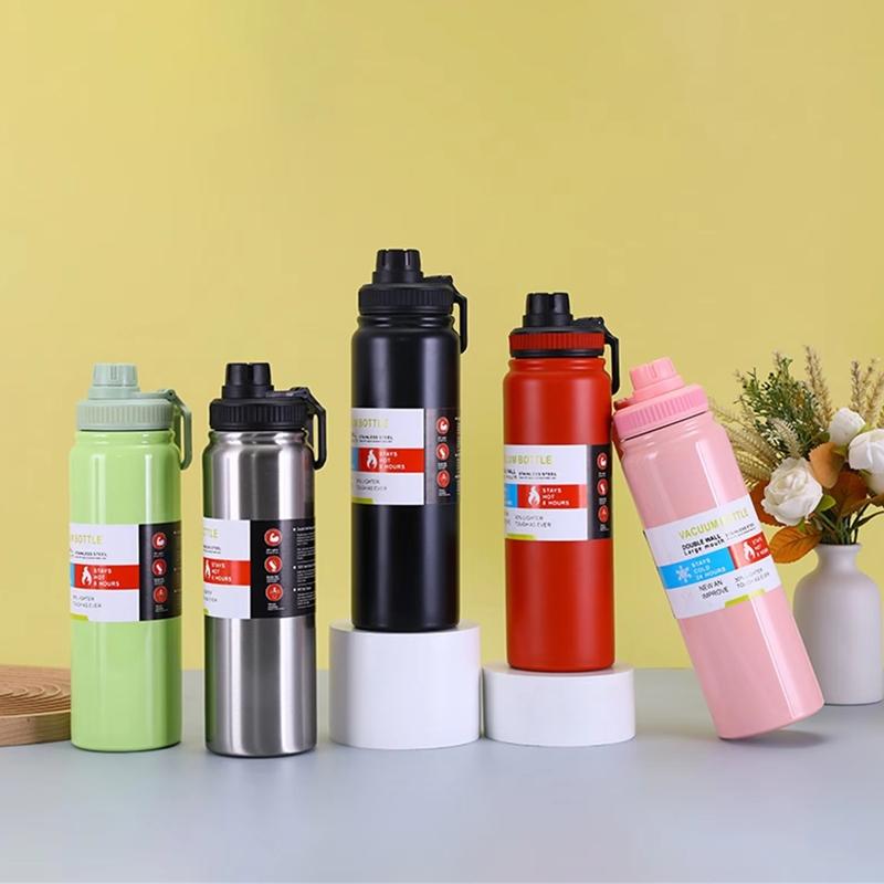 Stainless Steel Insulated Water Bottle Large Capacity Leakproof Outdoor Sports Kettle 1