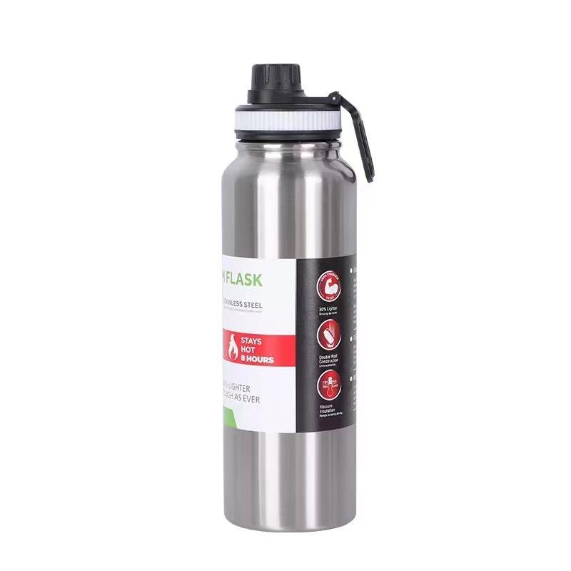 Stainless Steel Insulated Water Bottle Large Capacity Leakproof Outdoor Sports Kettle 8