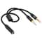2 In 1 Audio Splitter Headphone Mic Adapter Braided AUX Cable 5