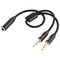 2 In 1 Audio Splitter Headphone Mic Adapter Braided AUX Cable 14