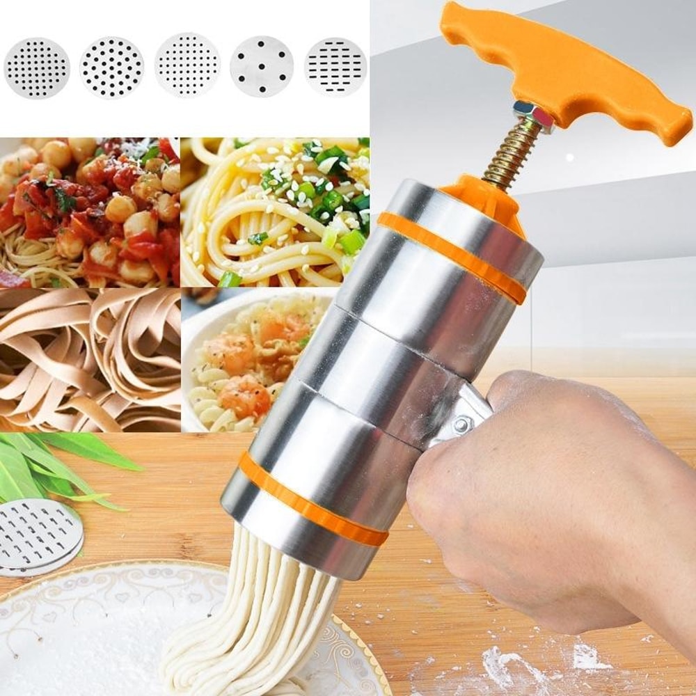 Handheld Manual Noodle Maker Stainless Steel Pasta Press 0