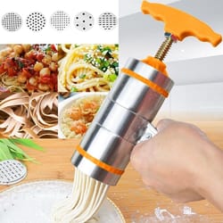 handheld manual noodle maker stainless steel pasta press