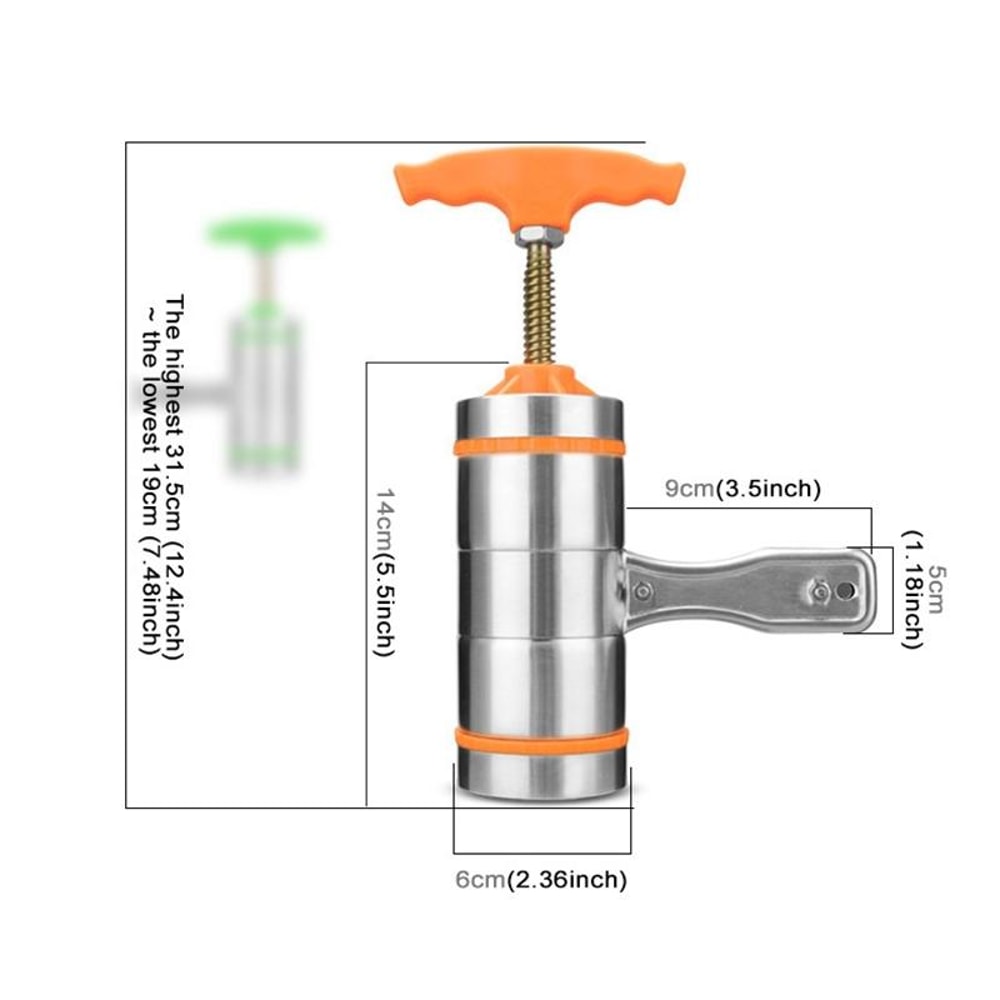 Handheld Manual Noodle Maker Stainless Steel Pasta Press 4