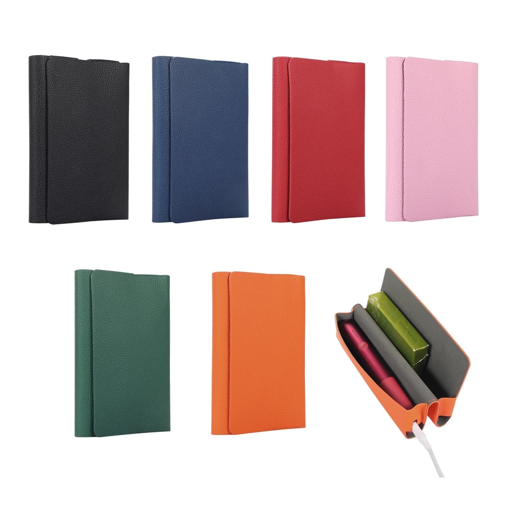 Premium Vape Carrying Case Leather Litchi Pattern Ecigarette Storage Bag With Protective Design 1