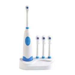 rotary electric toothbrush set with waterproof design & replacement brush heads