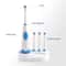 Rotary Electric Toothbrush Set with Waterproof Design & Replacement Brush Heads