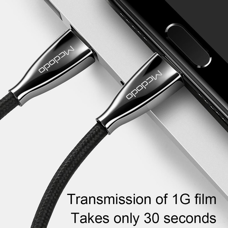 60W USB C To USB C Cable 3A Fast Charging Nylon Braided 7