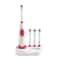 Rotary Electric Toothbrush Set with Waterproof Design & Replacement Brush Heads