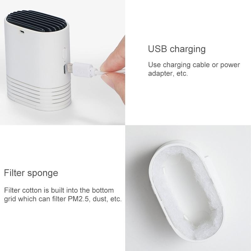 Hanging Neck Negative Ion Air Purifier Portable Personal Air Cleaner for Everyday Fresh Air Support