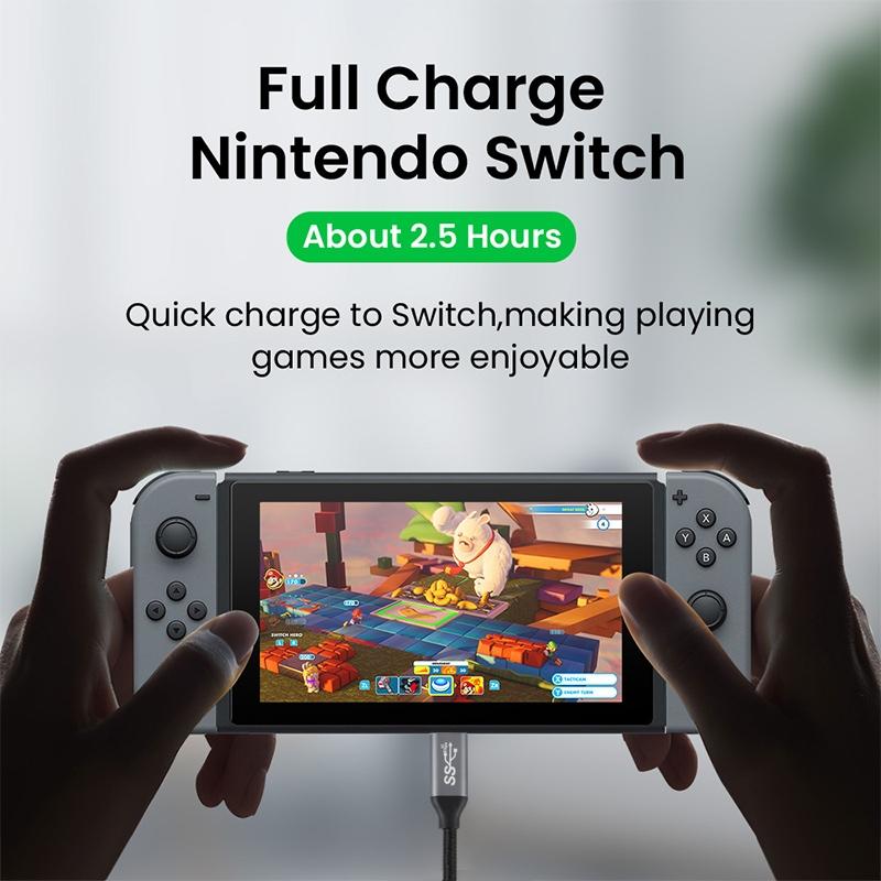 High Speed USB C To USB C Cable 10Gbps Fast Charging Durable Braided Type C Cord 6