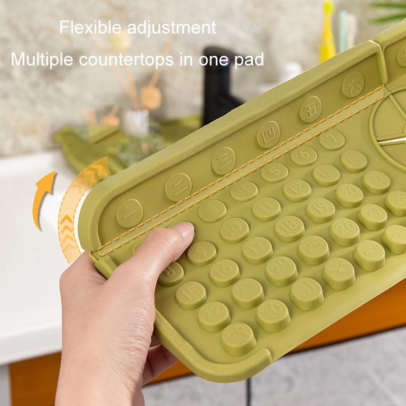 Faucet Silicone Sink Drainage Mat Anti-Slip Splash Guard Kitchen Sink Protector Mat