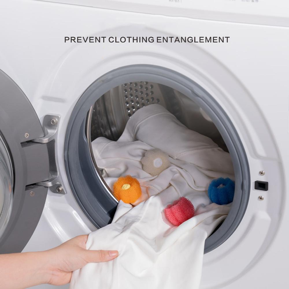AntiTangle Laundry Balls For Washing Machine Hair Lint Removal Cleaning Balls 5