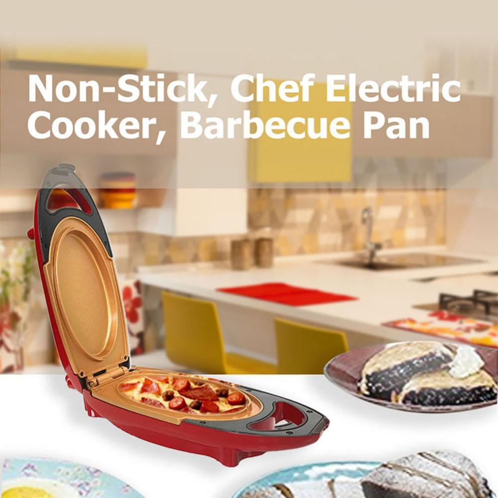 Electric Double Layer NonStick Cooking Pan MultiFunction Skillet For Frying Roasting Baking 5