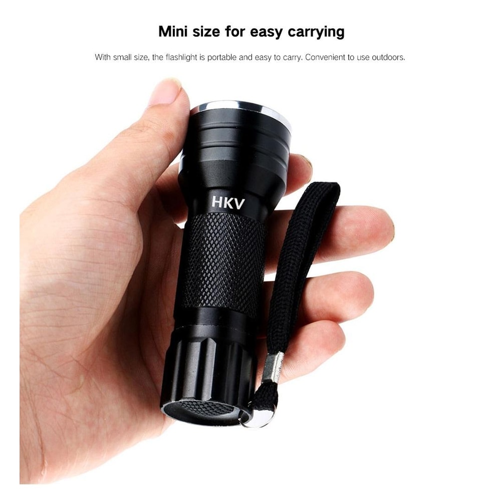 UV Flashlight for Pet Stains 21 LED 395nm Blacklight Urine Detector & Currency Checker