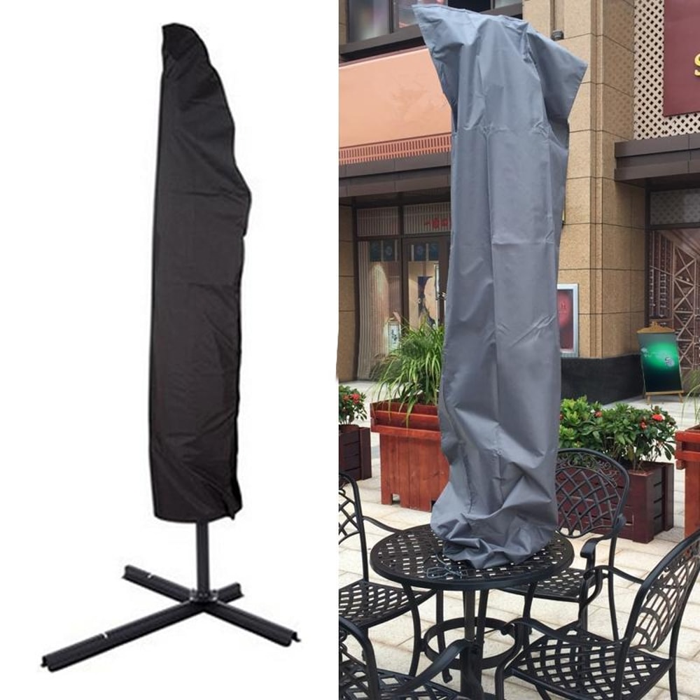 Oxford Waterproof UV Cantilever Patio Umbrella Cover Folding Outdoor Parasol Protector