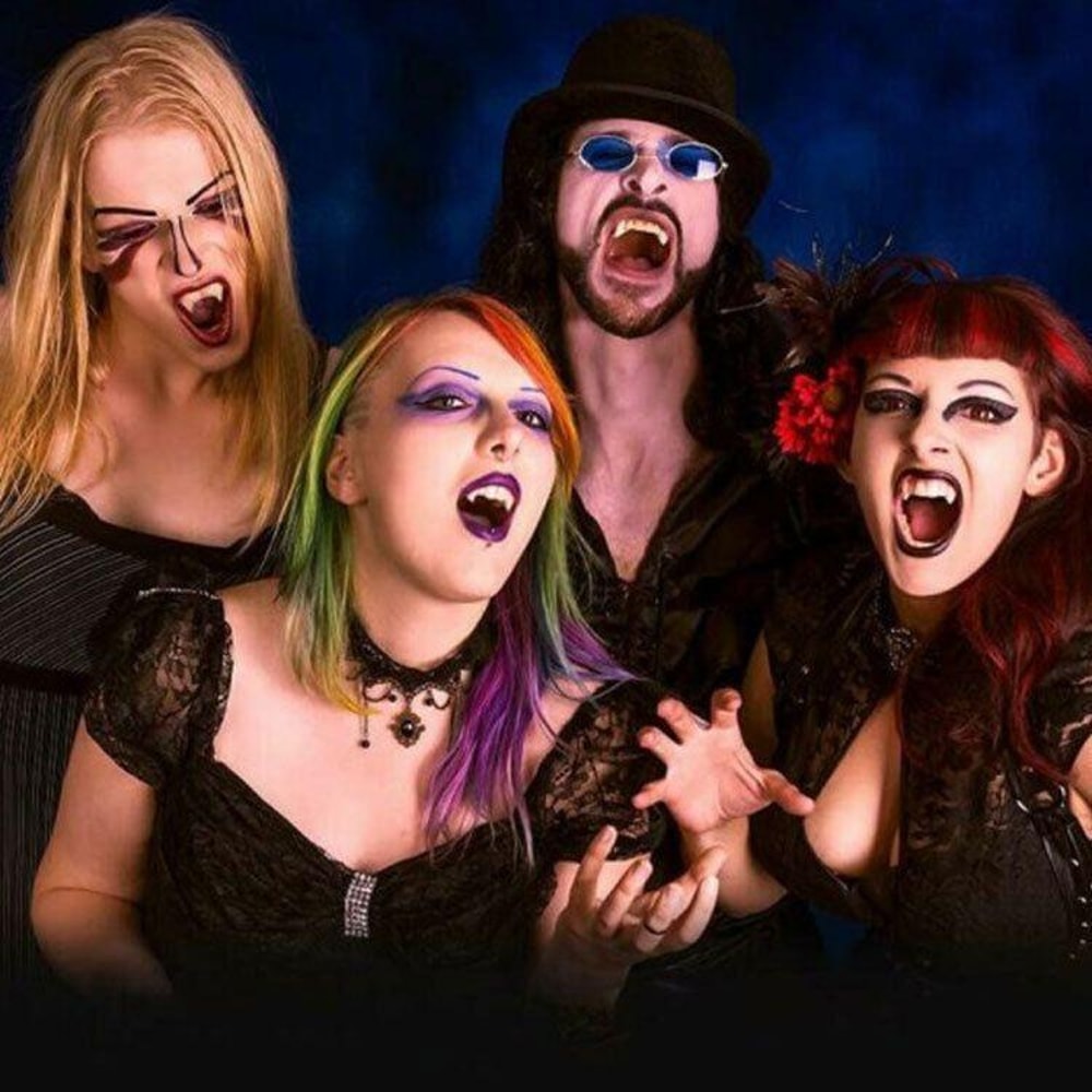 Retractable Vampire Teeth Set Halloween Fake Fangs Costume Accessories 4pcs