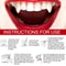 Retractable Vampire Teeth Set Halloween Fake Fangs Costume Accessories 4pcs