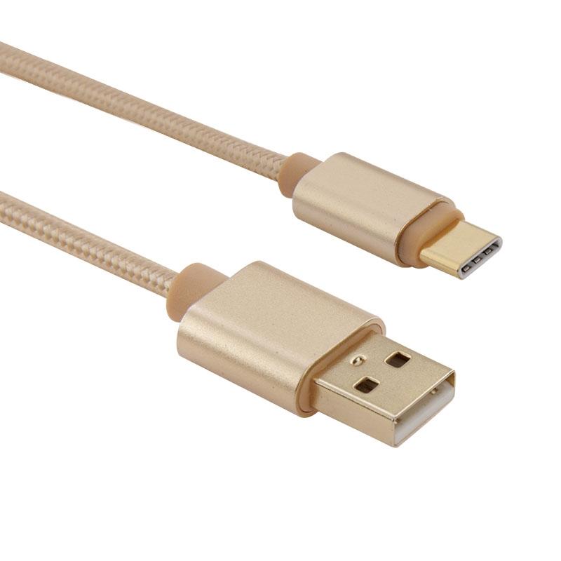 Durable USB C Charging Cable Braided Fast Sync Type C Cable With Metal Connectors 1