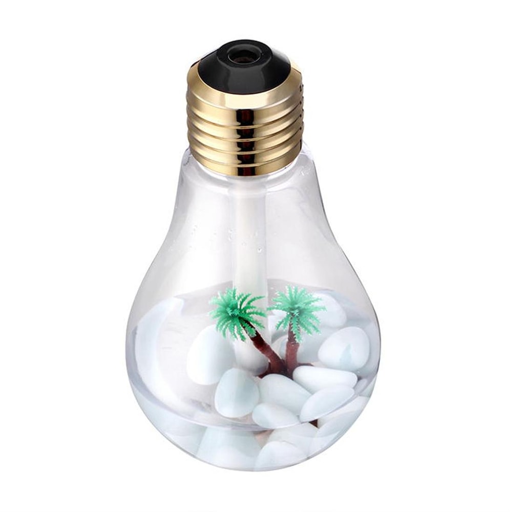 Bulb Shape Aromatherapy Humidifier Essential Oil Diffuser Portable Air Humidifier LED For Home Offi 1