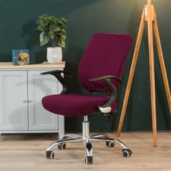 stretch office chair cover set with seat cushion protector soft elastic desk chair slipcover