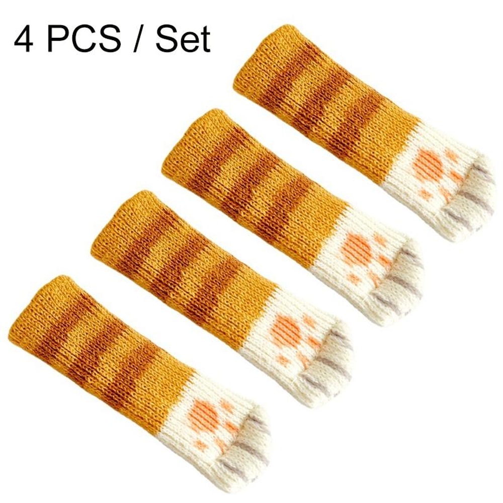 Cat Paw Chair Leg Covers Anti Scratch Furniture Leg Protectors Floor Protection Socks 2