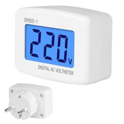 lcd ac digital voltage meter plug voltmeter