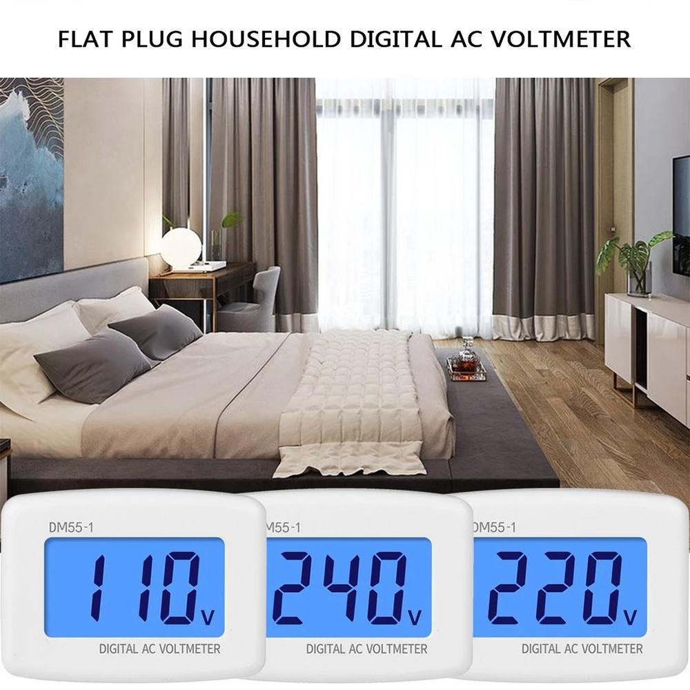 LCD AC Digital Voltage Meter Plug Voltmeter
