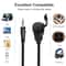 35mm Panel Mount Audio Cable With Threaded Jack Waterproof Audio Extension Cable For Car Marine Ste 3