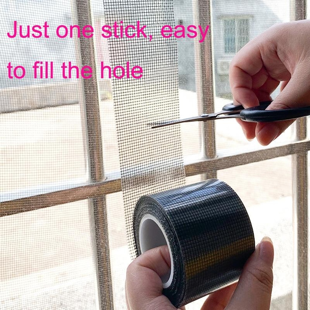 Magnetic Screen Door Mosquito Net Curtain With Easy Repair Patch 7