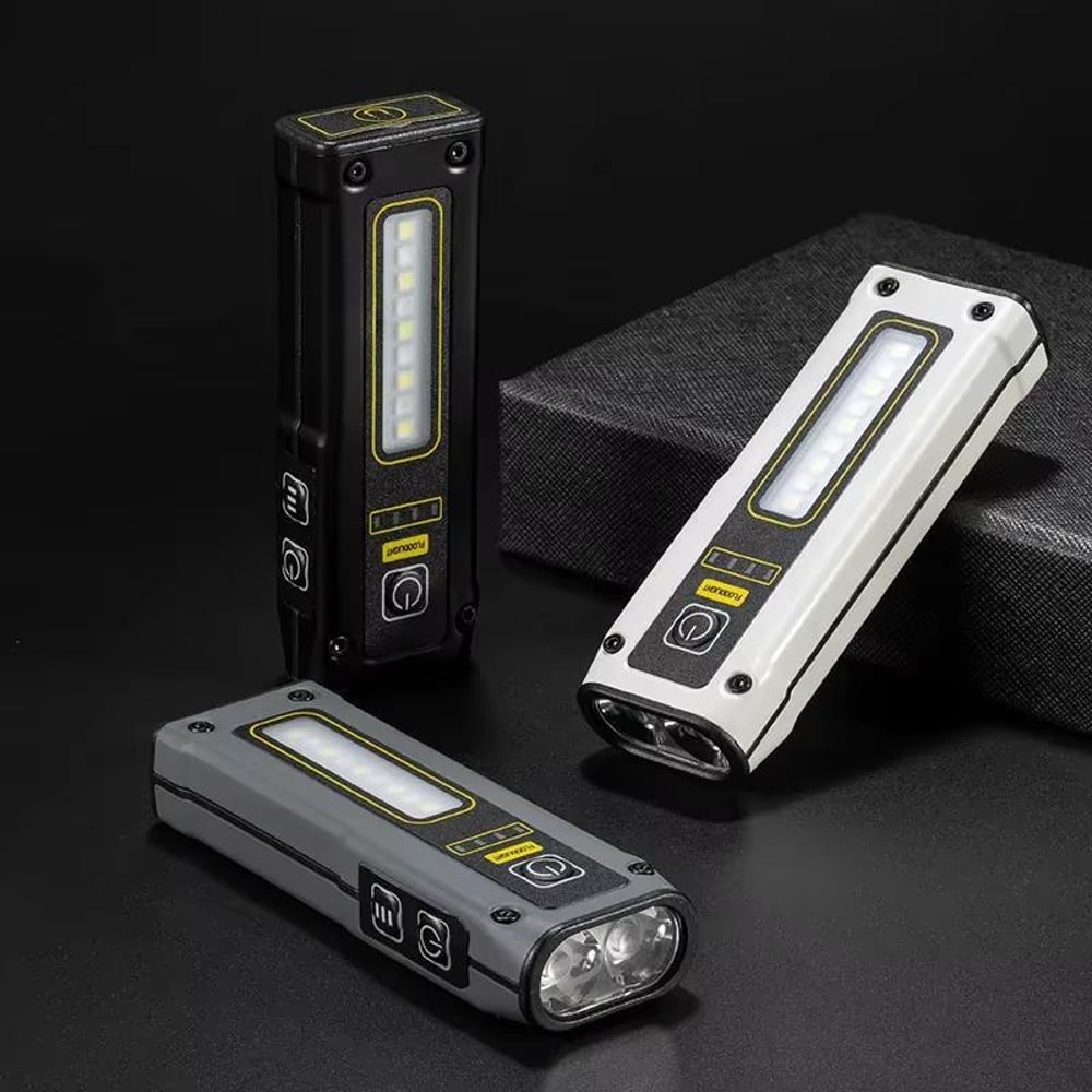 LED Work Light With Power Display Magnetic COB Flashlight For Emergency Repair Outdoor Use 0