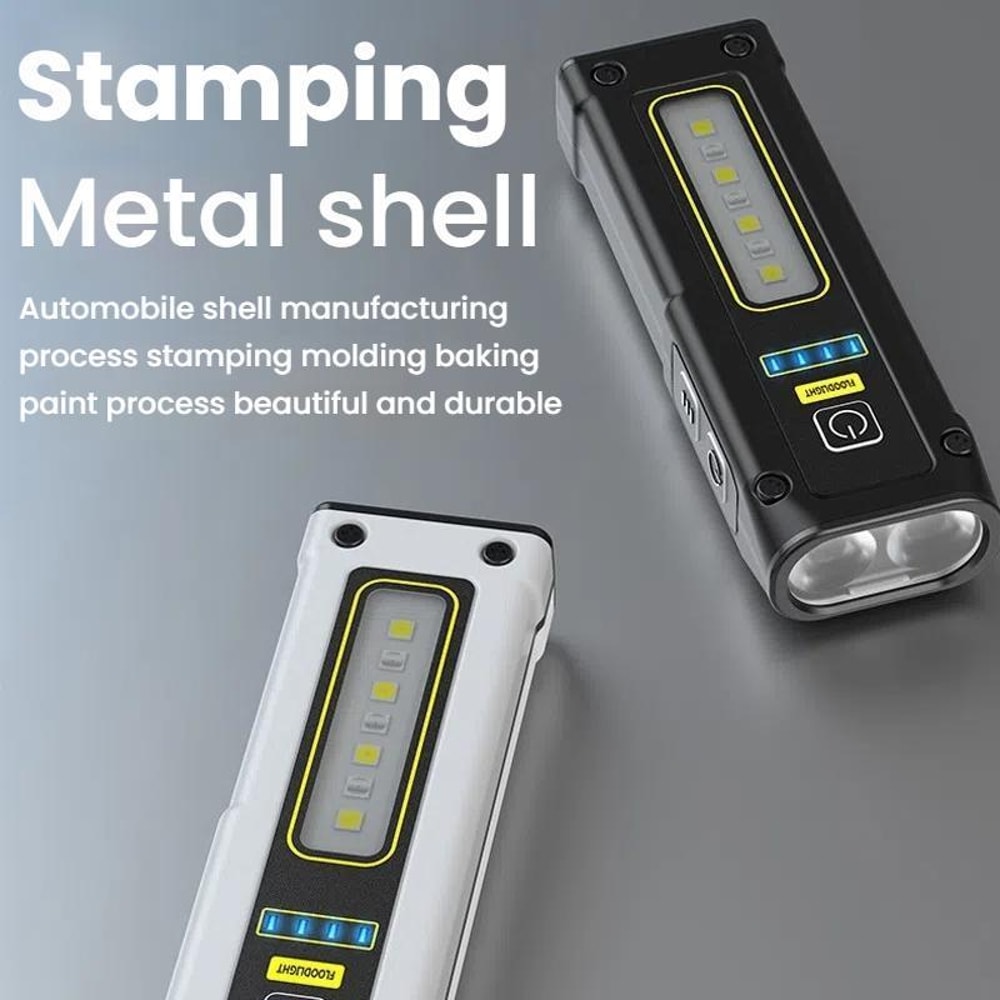 LED Work Light With Power Display Magnetic COB Flashlight For Emergency Repair Outdoor Use 2