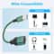USB Audio Adapter USB To 35mm Splitter Dual Headphone Mic Cable External Sound Card 3